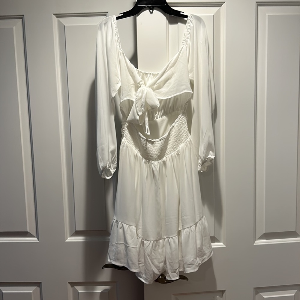 Forolav white girl’s summer dress - Picture 2 of 3